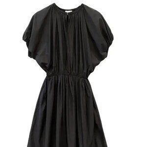 Matteau - The Cocoon Ruched Cotton Midi Dress